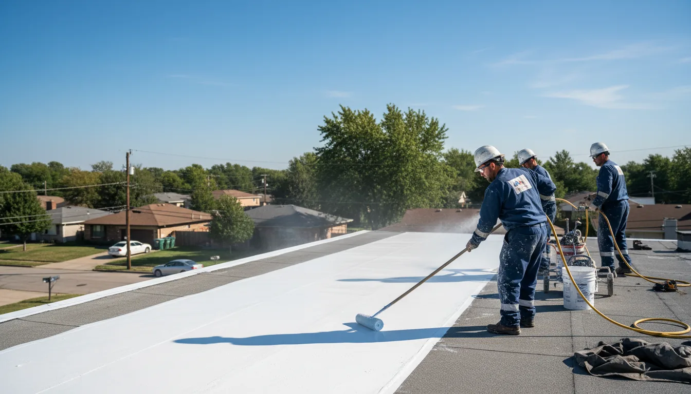 Commercial roof coating in Hobson, TX near me